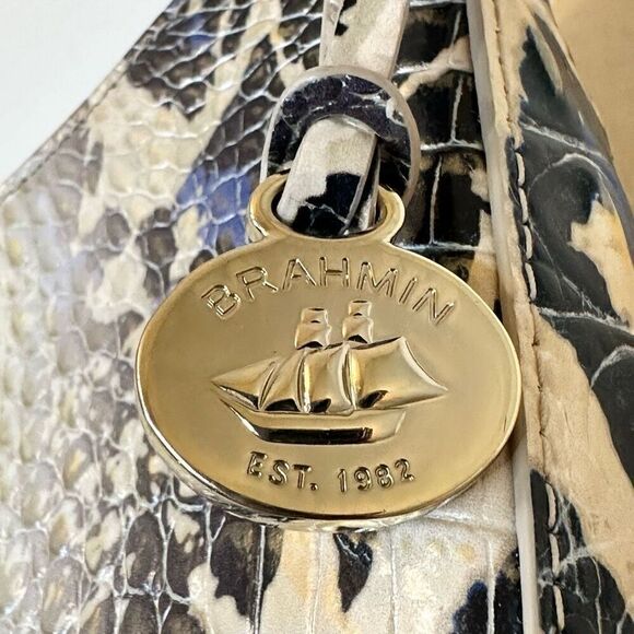 Brahmin Croc Embossed Esme Leather Jaguar Ombre Purse Bag Multicolor OS - Picture 7 of 8